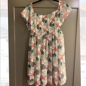 Floral off the shoulder dress. Never been worn